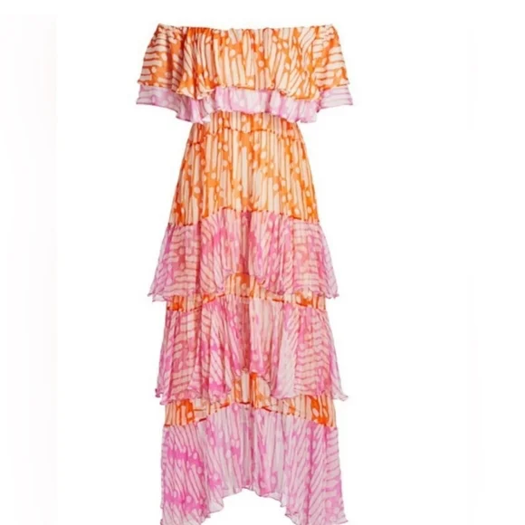 RHODE MAXI RUFFLE DRESS - Picture 8 of 8